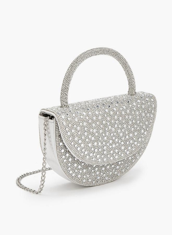 Flora Bella By Shoexpress Crystal Design Bag With Detachable Shoulder Strap Ramadan Collection - Image 3